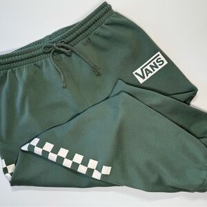 Vans Fleece Joggers with Checkered Detail